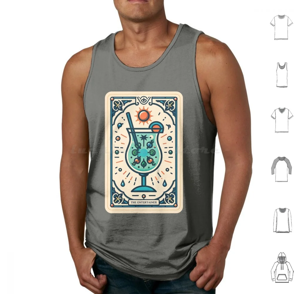 The Entertainer ( Party Host ) Tarot Tank Tops Print Cotton Luxury Kitchen Gadgets Personalized Barware Premium Wine