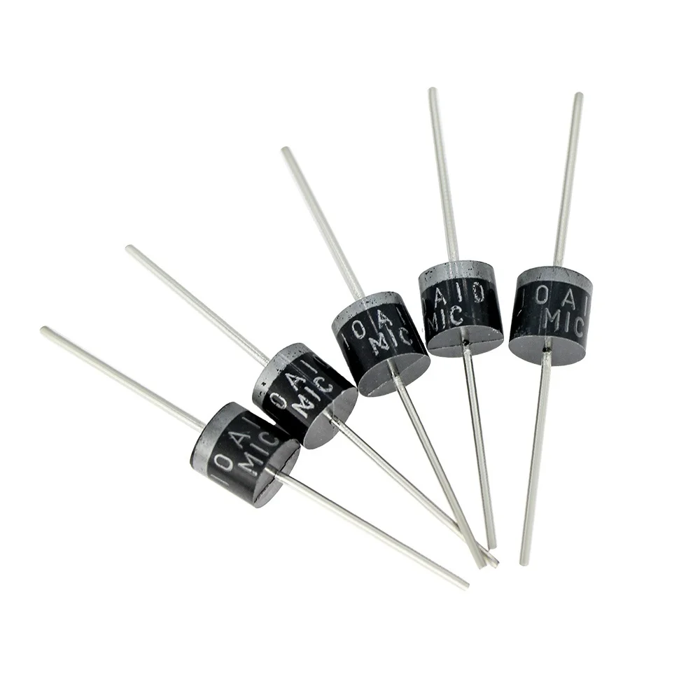 SAMIROB 10/20 Stück 10A10 Dioden 10A 1000V DO-27 elektrisches Axial-Gleichrichterdioden-Kit – Detail 1