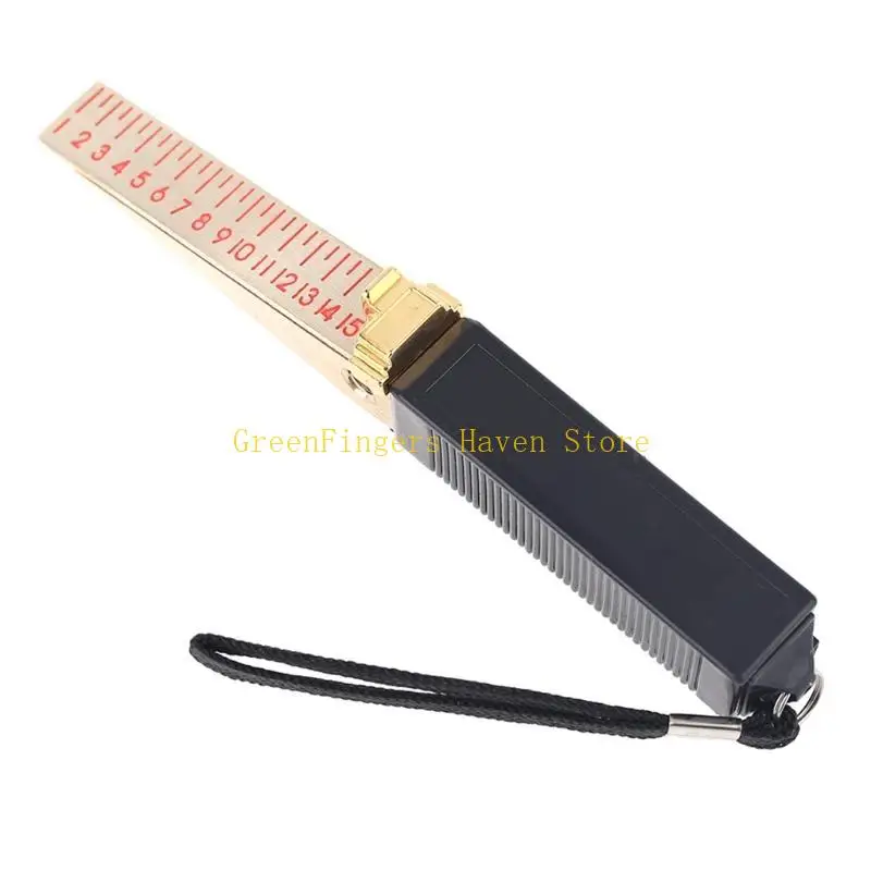 F68D Fühlermesser metrisch tragbar1-15mm keilförmige Vernier Fühlermessgeräte, Inspektion Flachheit Messwerkzeug 0,2/0,5 mm