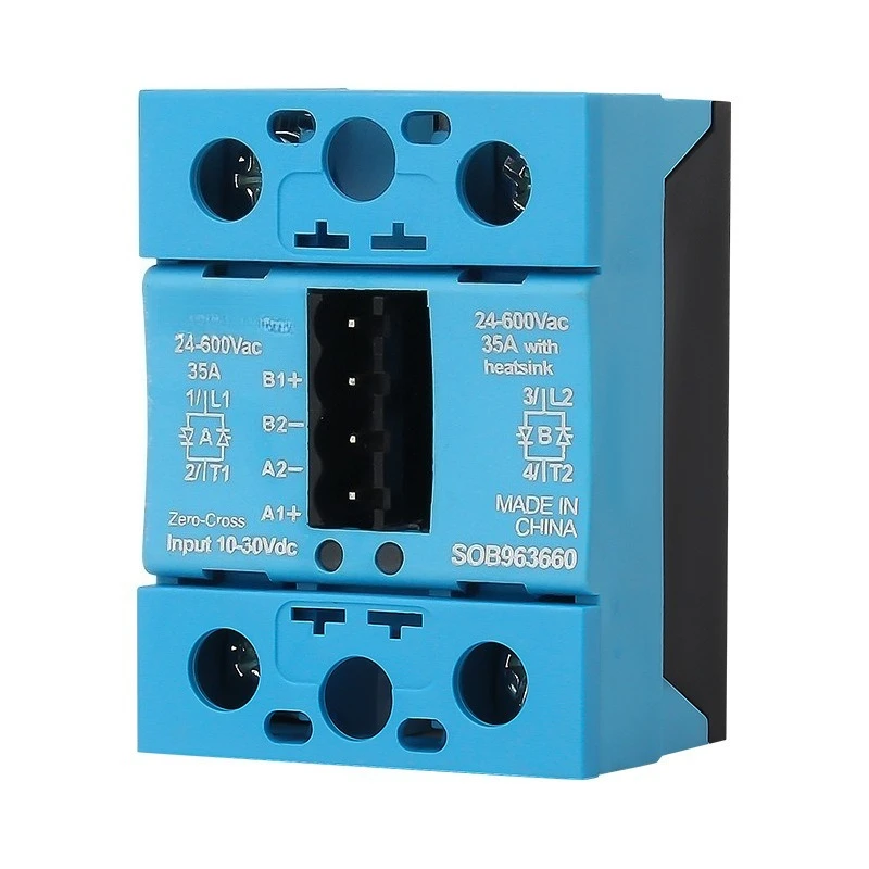 FOR Single-phase Solid State Relay 24V DC Control AC 220V Small Dual-channel Dual-control SOB965660