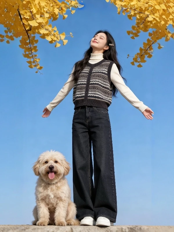 

Свободный вязаный жилет-топ для женщин, весна 2026, новинка, большие размеры, теплая верхняя одежда с круглым вырезом и одной пуговицей