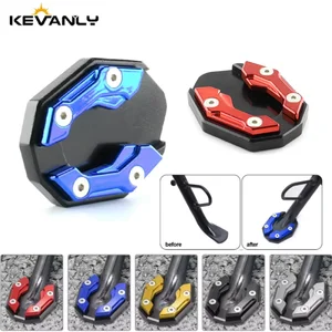 Kevanly Aluminium Alloy Sepeda Motor Sepeda Kickstand Extender Kaki Sisi Berdiri Ekstensi Alas Kaki Pelat Penyangga Aksesori Sepeda Motor 10 pelat samping penjualan terbaik - №