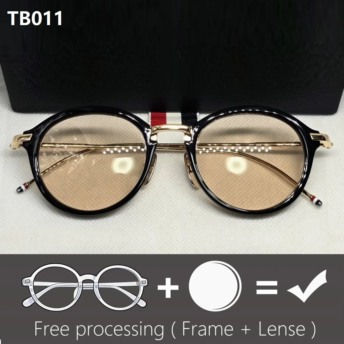 

High Quality Fashion Prescription Glasses Frame Optical Eyeglasses Acetate Titanium Men Women Sunglass USA Brand Design TB011