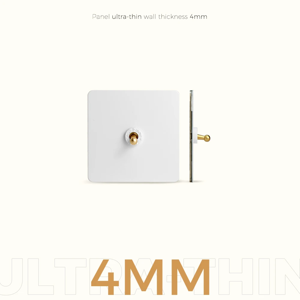 Avoir branco botão interruptor retro latão interruptores de reinicialização dimmer 220v cat6 ue soquetes elétricos parede momentâneo 86 tipo decoração para casa tomada de parede painéis de parede interruptor dimmer bot