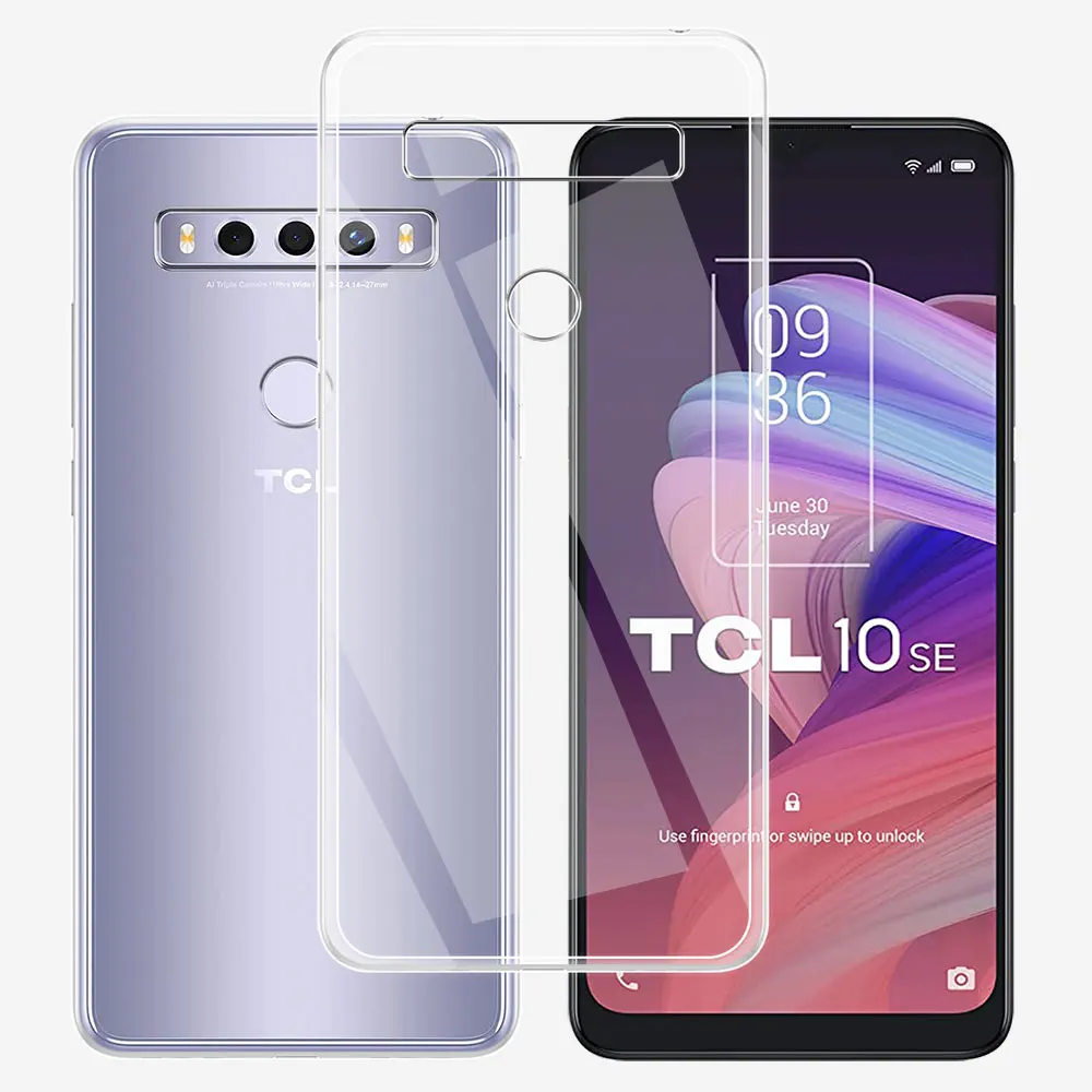 For TCL 10 SE Case 6.52 inch T766H Silicone Soft Transparent Case For TCL 10 SE Clear Cover Funda For TCL 10 SE 10SE Coque