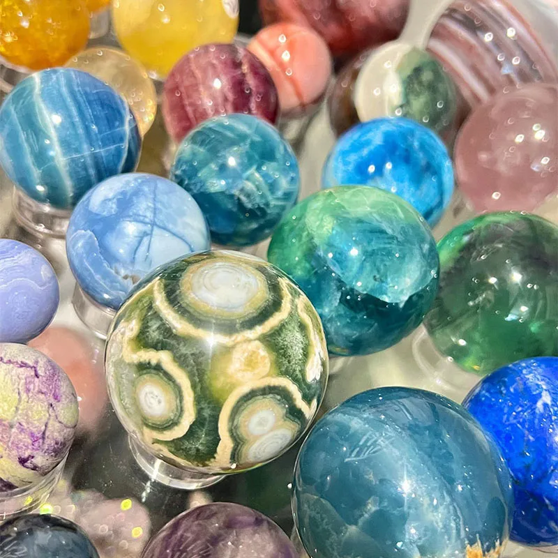 2-7cm Energy Mineral Crystal boll high quality life home office decor gift for meditation Spiritual healing Xmas birthday decor