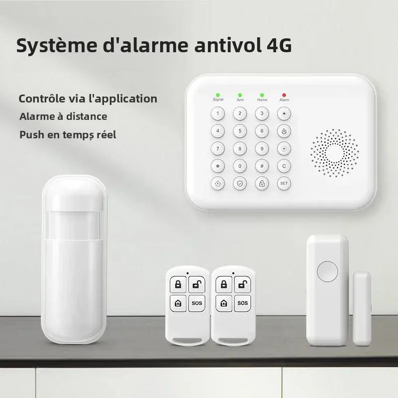 PGST A01 WiFi 4G حماية أمنية Tuya Smart Life Home Auto Door مستشعر حركة مغناطيسي إنذار نظام أمان مجموعة Alexa