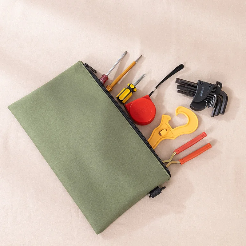 10pcs/lot Waterproof Oxford Cloth Pencil Case Hardware Tool Cosmetic Bag Multi-functional Storage Bags (Excluding Tools)