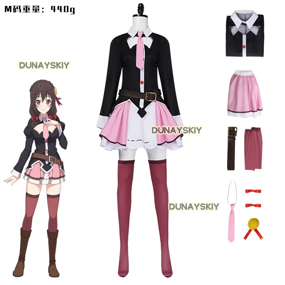 Anime Yunyun Megumin Cosplay God's Blessing on this Wonderful World Costume Megumin Cosplay Witch Party Dress Halloween