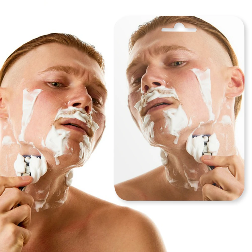 Fogless Shower Mirror Anti-Fog Shower Mirror Shatterproof Frameless Shower Mirror Wall Hanging Mirror Bathroom Accessories