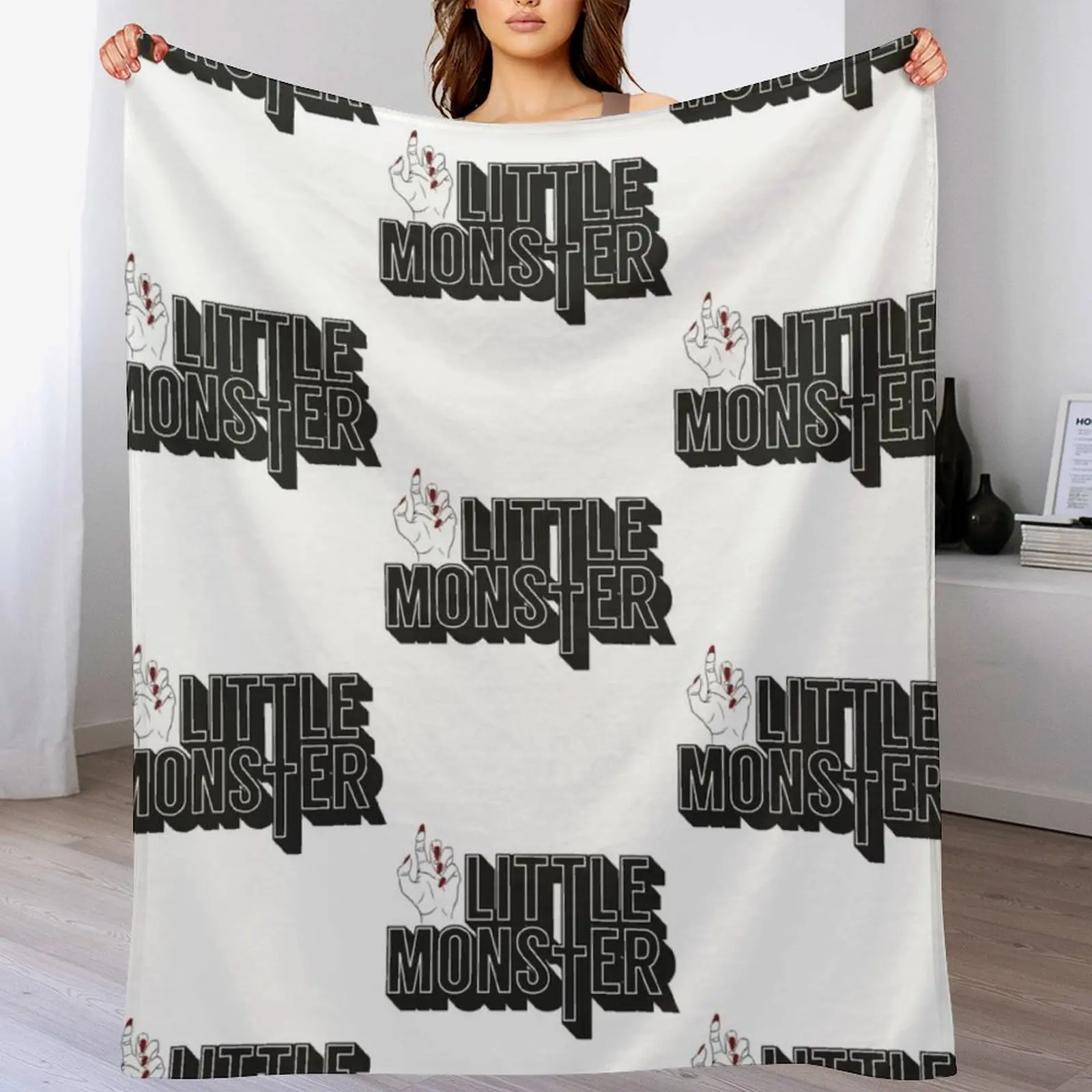 

Little Monster Paws Up Throw Blanket Fade Resistant Durable Throw Blanket