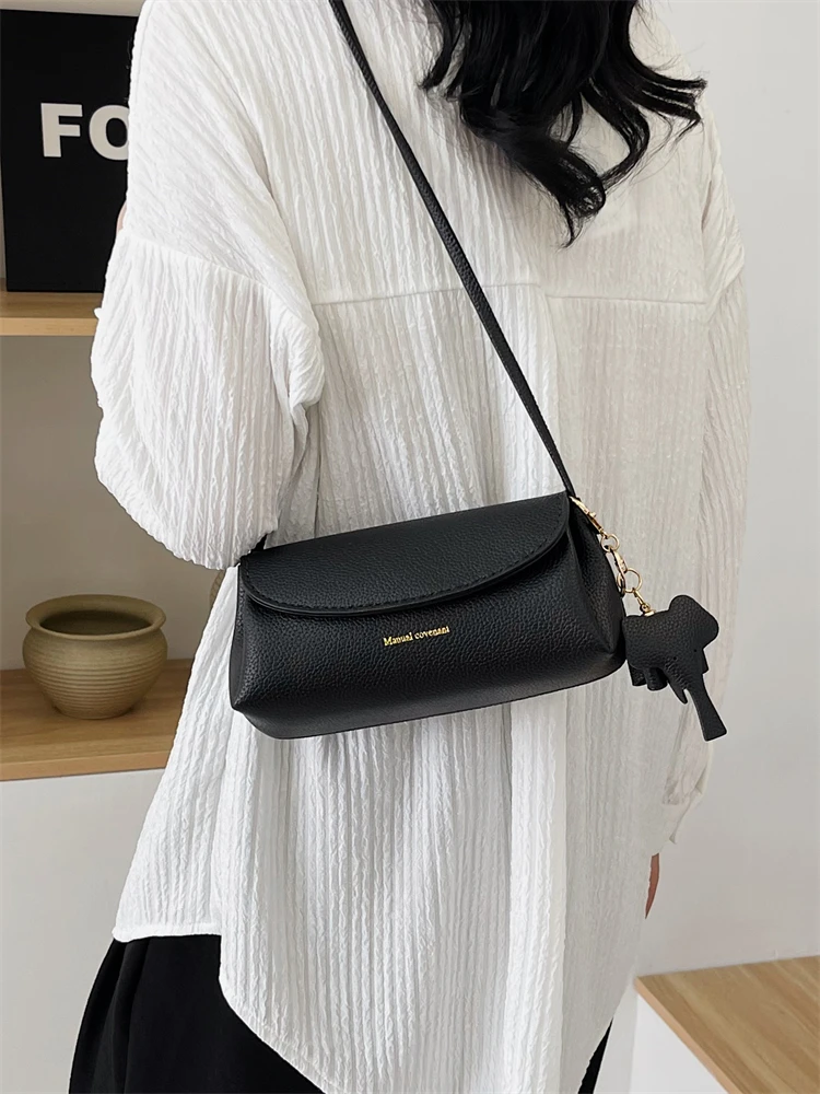 Handcrafted Soft Leather DIY Crossbody Shoulder Bag Material Kit Fashionable Neutral Style Synthetic Interior No Detachable S...