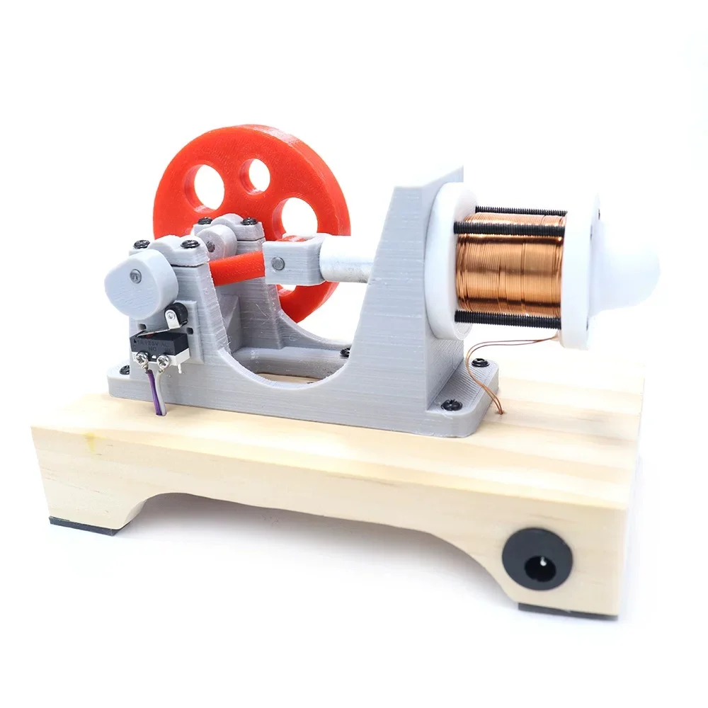 DIY Electromagnetic Engine Model – Single Cylinder Piston Motor for Physics Teaching, Science Experiment, Invention Display