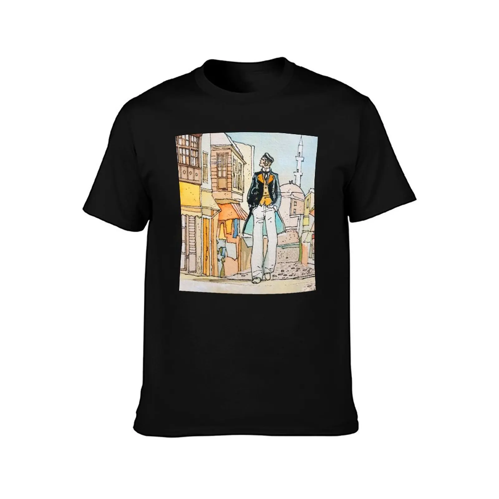 Corto Maltese in Istanbul T-Shirt t shirts designer T-Shirt