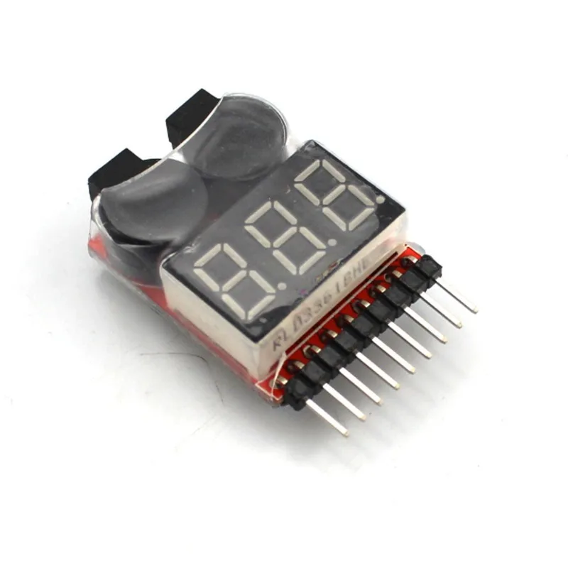 Lithium Battery Power Display 1-8S Two-in-one Voltage Display BB Sound Low Voltage Alarm Measuring Appliance