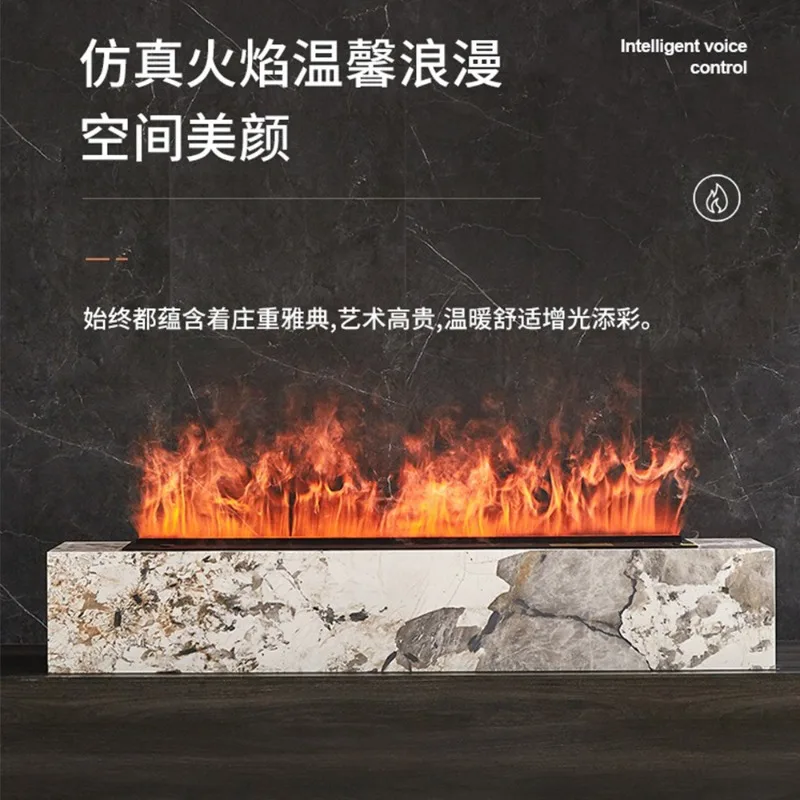 3D simulation flame atomization fireplace home decoration smart humidifier villa living room embedded core electronic fireplace