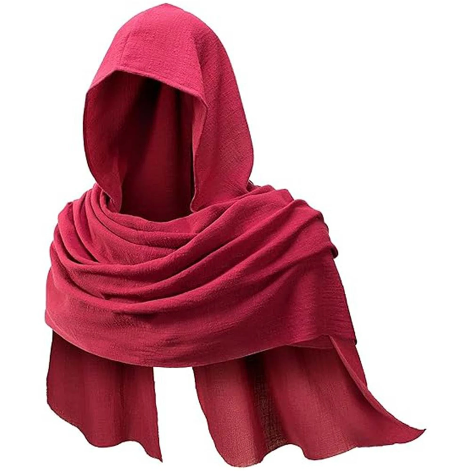 Medieval Renaissance Hooded Shawl Cowl Scarf - Gothic Viking Shaman Apocalyptic Costume Accessory