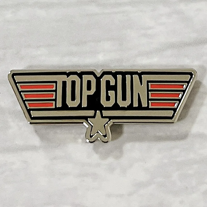 TOP GUNS Maverick Movie Enamel Pins Airplane PILOT Aviator Metal Brooch Fighter Weapons School Badge Jewellery Accessory Gifts