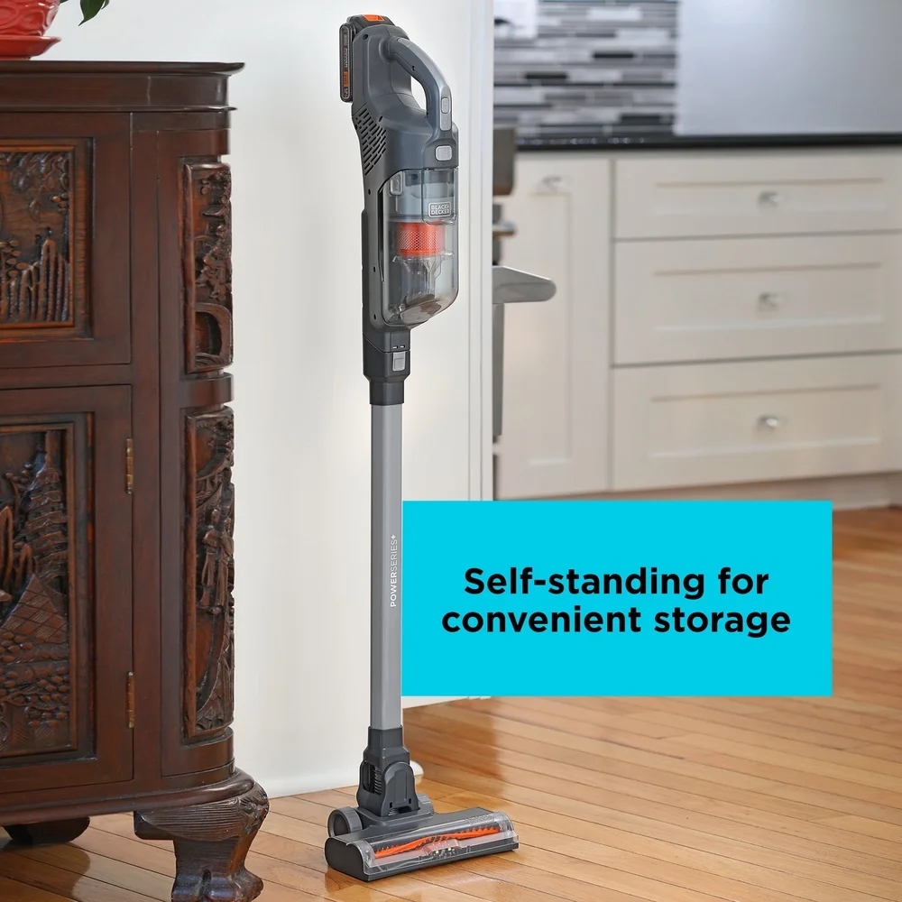 Cordless Stick Vacuum 20V MAX with AUTOSENSE Cyclonic Filtration LED Lights Handheld Tool Self Standing Battery Powered