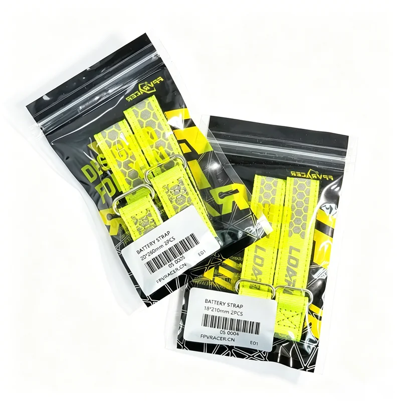 2PCS FPVRACER Reinforced Battery Strap for RC FPV Drone, 300D Polyester with Metal Buckle