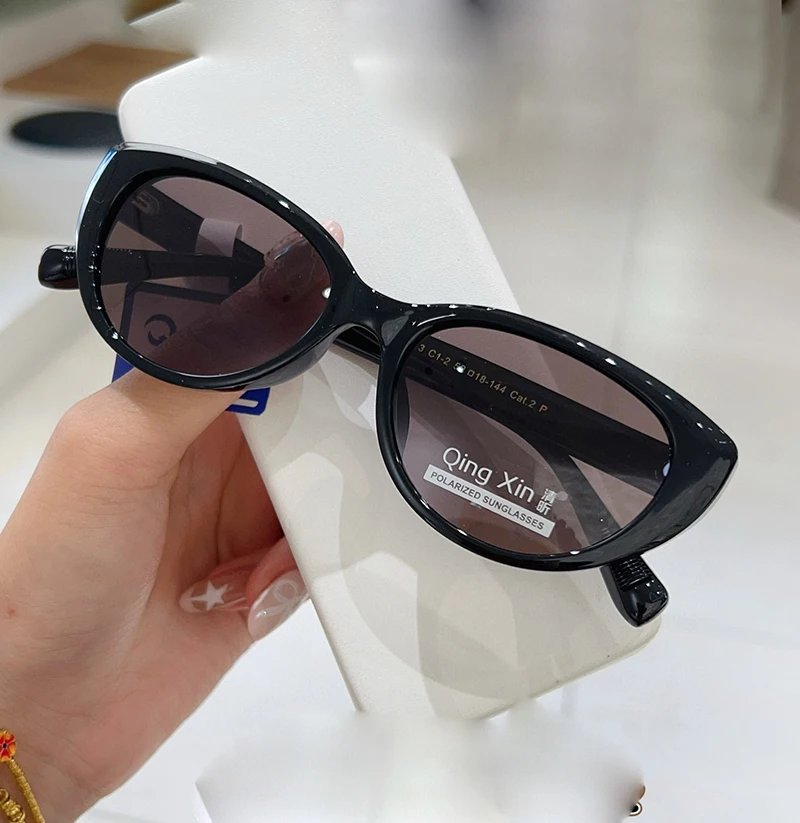 

Поляризованные солнцезащитные очки Lucky Cat Eye, женские модные очки, очки-бабочки, антисильный свет, анти-УФ-антибликовые очки для вождения