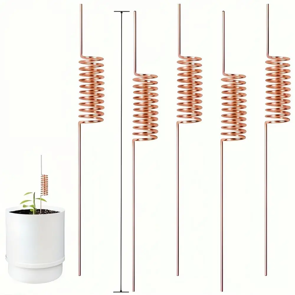 Artistic Metal Spiral Garden Stake Bronze Outdoor Ornament Decorative Lawn Yard Art Landscape Feature Decoration