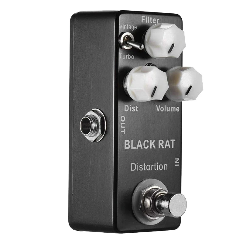 

Мини-педаль для гитары MOSKYAUDIO Black RAT Distortion