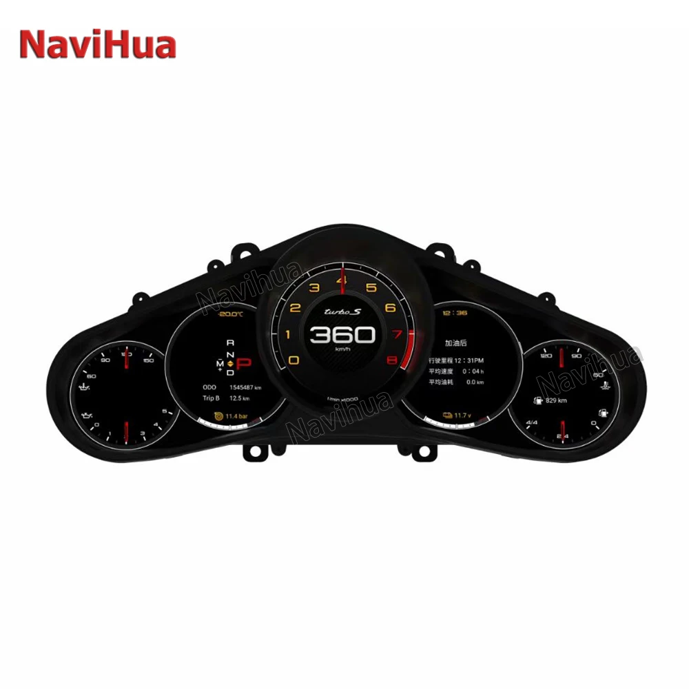 NaviHua Old To New Multifunctional Speedometer LCD Display Instrument Cluster Digital Panel for Porsche Cayenne 2011-2016