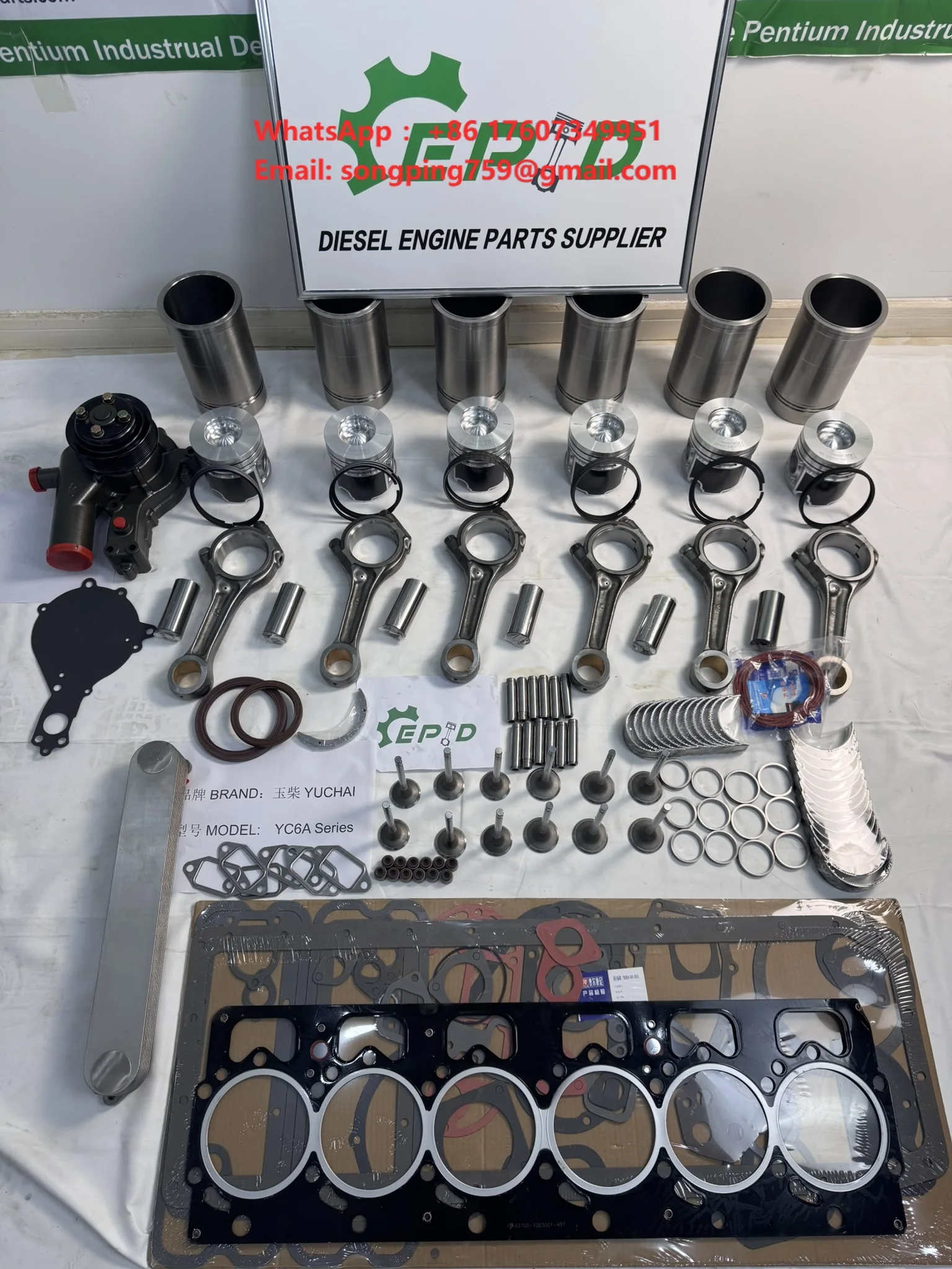 Yuchai  Original Parts and OEM Parts YC6J YC6A  Overhaul Kit