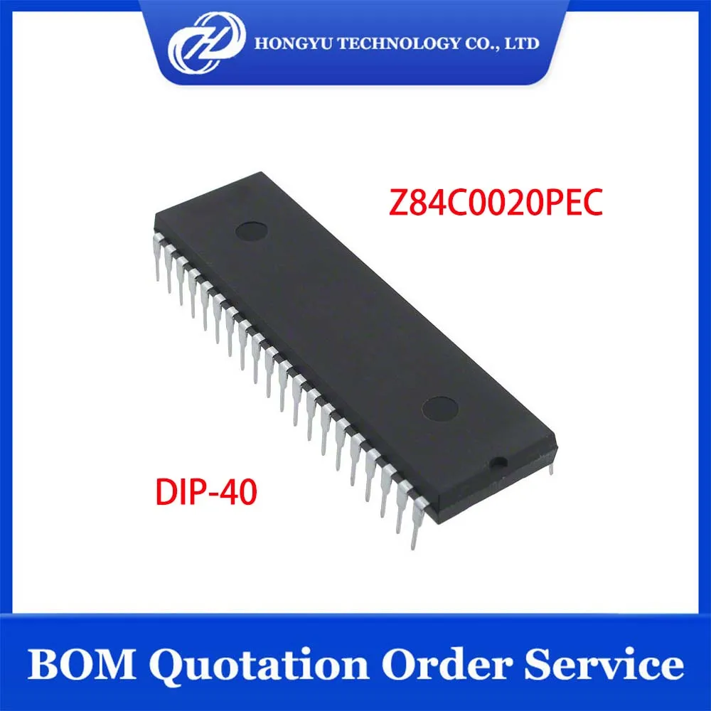 1 - 10 Pcs/Lots Z84C0020PEC Z80CPU Z80-CPU Z84C0020 IC MPU Z80 20MHZ DIP-40 Microprocessors Chipset New In Stocks