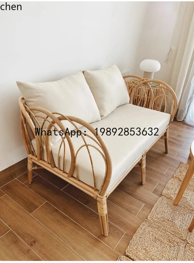 rattan single double chair homestay living room leisure hand-woven sofa rattan chair
