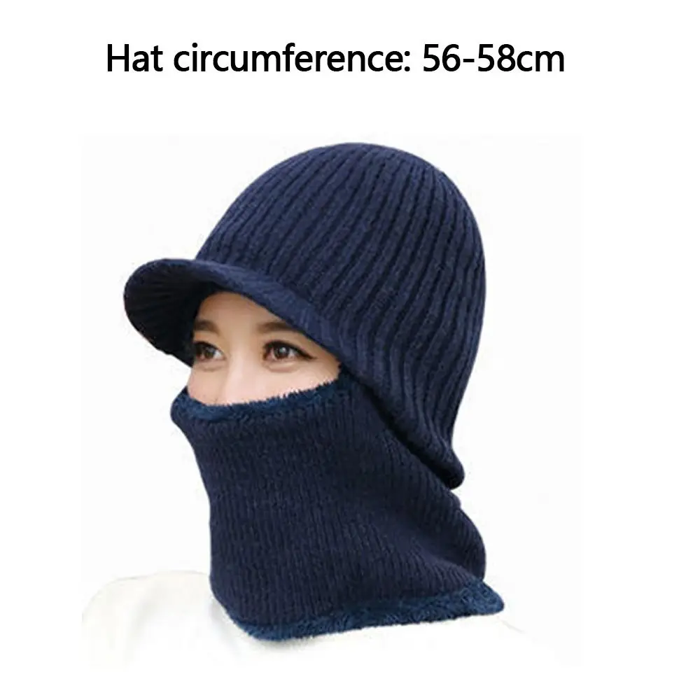 Cappello caldo invernale alla moda da equitazione all'aperto Berretto con collo ispessito Berretto di protezione per le orecchie antivento a prova di freddo