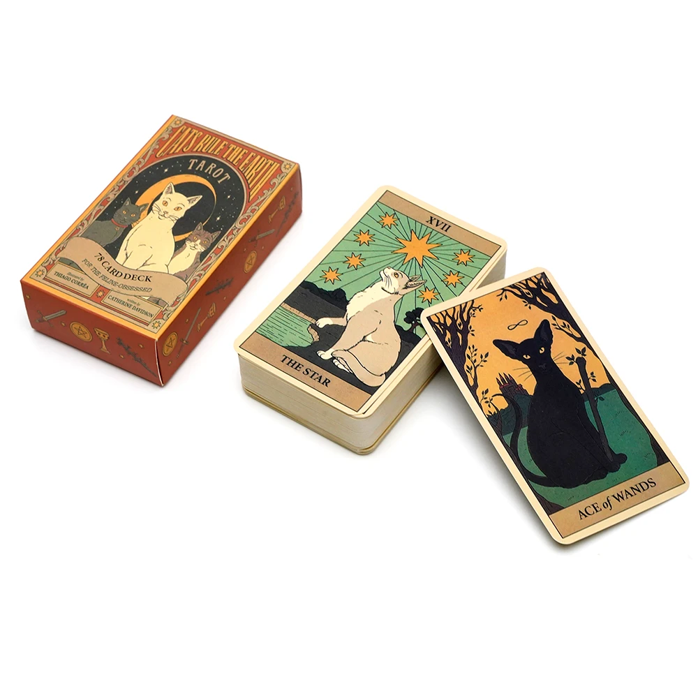 Katten Regel De Aarde Orakelkaarten Orakelkaarten Holografische Tarot Deck Bordspel Occulte Spel Verjaardagsfeestje Tarotkaartbenodigdheden