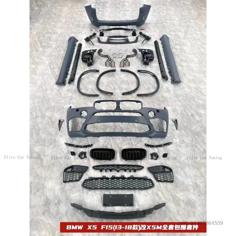 

Conversion Kit High Quality Car Bumper Modified Body Kit for BMW F15 Upgrade to X5m Body Kit Tuning Facelift PP Material Spot