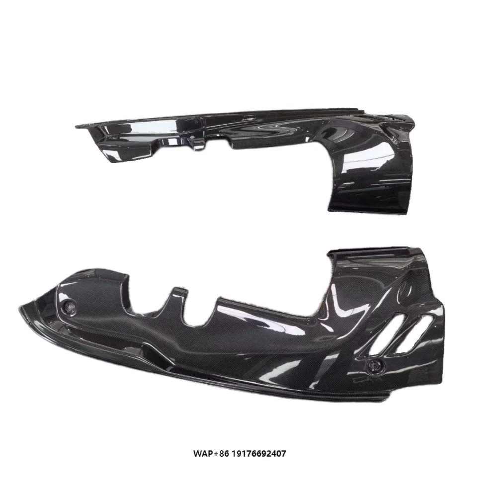 

Replacement Dry Carbon Fiber Car Interior Engine Compartment Side Panel Body Kit for 488 Spider
