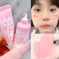 Liquid Blush Cream Eyeshadow Smooth Velvet Matte Pink Blusher Natural Easy To Smudge Cheek Tint Face Contour Brightens Makeup