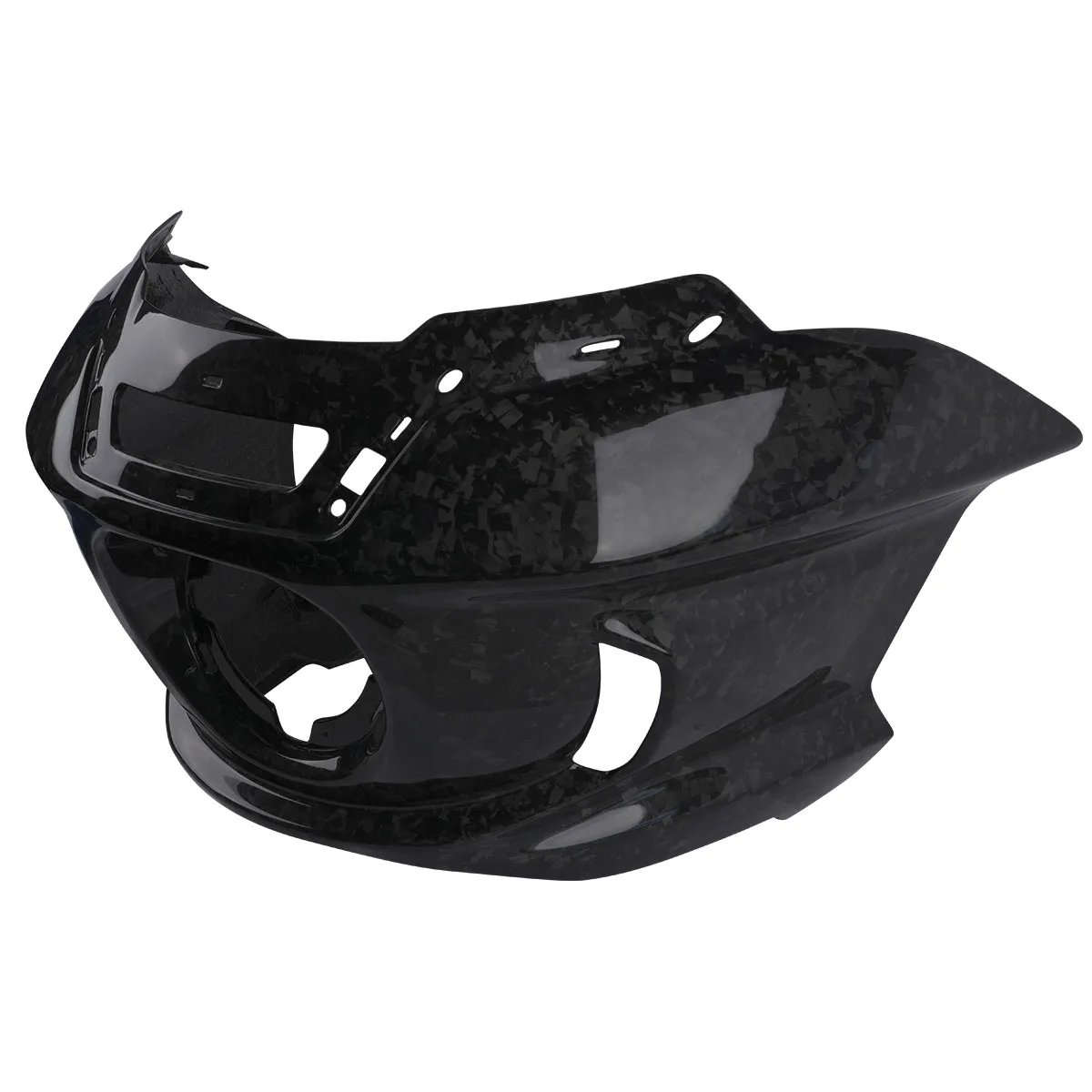 Glossy Forged Carbon Fiber Motorcycle Fairing Cowl Black Color Compatible with for-Harley 2014-2023 Road Glide