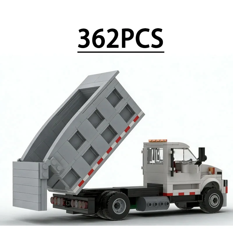 Building Blocks C4500 Standard Cab Double-Tilt Dump Truck Joint Model 362Pieces Birthday Fun Toy Holiday Christmas New Year Gift