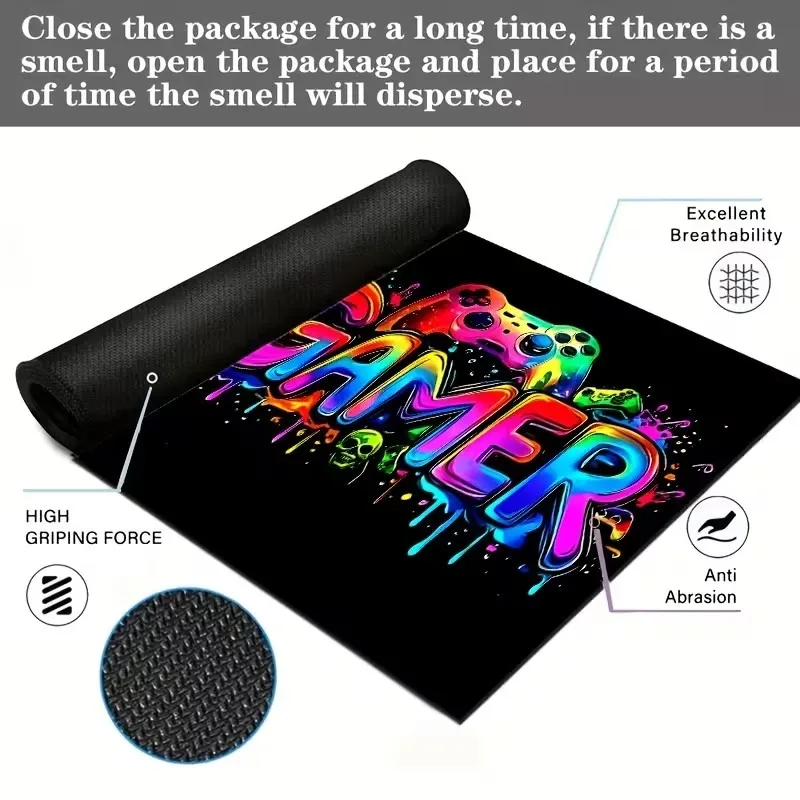 

Large Mouse Pad Carpet Laptop Pc Gamer Keyboard Mat XXL Rug Mousepad Edge White Tassel Rubber Table Mat For Gaming Office Work
