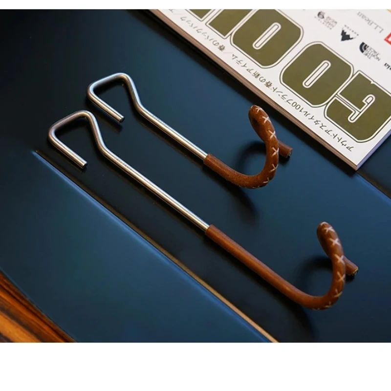 

Винтажный латунный кожаный газовый фонарь, крючок из нержавеющей стали, походная лампа с крючком, навесная стойка