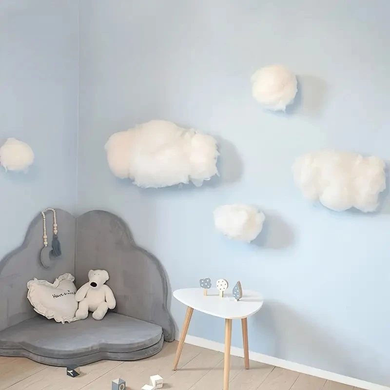 دعائم سحابة زخرفية ثلاثية الأبعاد لحفلات الزفاف وأعياد الميلاد والمناسبات الخاصة يمكن تعليقها في ديكور أداء مرحلة الغرفة #4