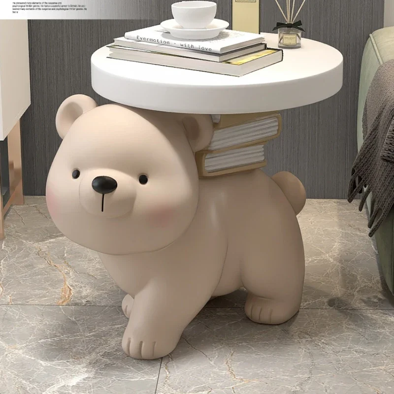 

Bear Floor Ornaments Living Room TV Cabinet Sofa Side Coffee Table Tray Decorations Light Luxury Living Room Decoration