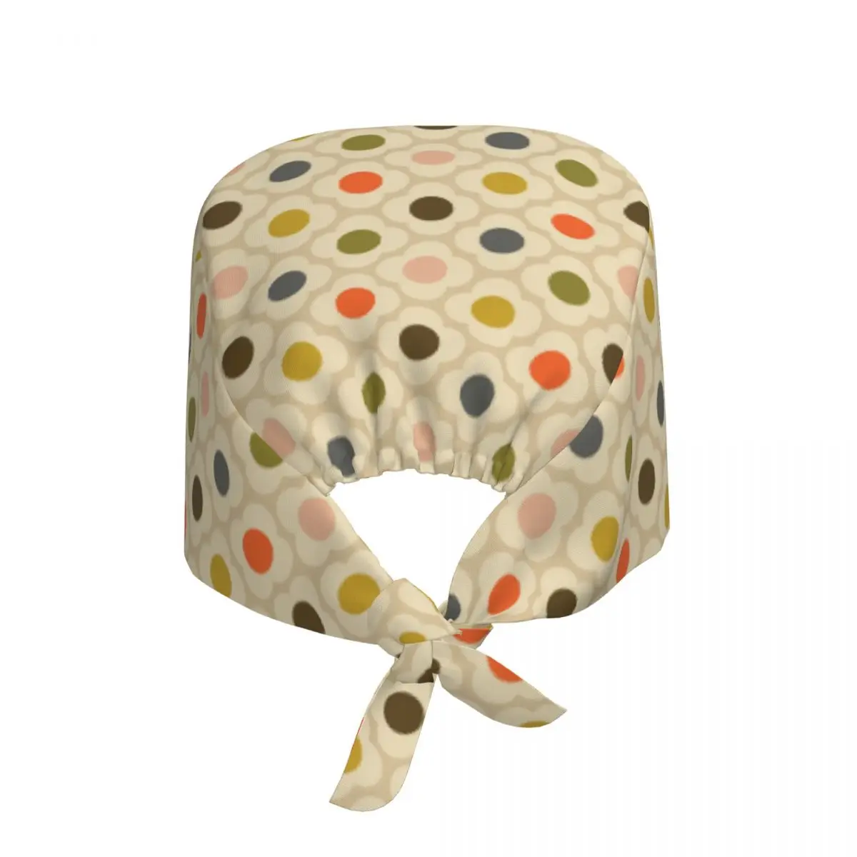 Adjustable Orla Kiely Flower Spot Summer Working Hat Scandinavian Floral Surgical Hat Scrub Nursing Doctor Surgeon Cap for Nurse