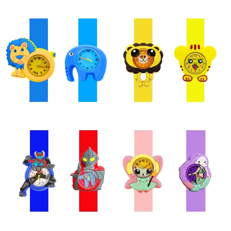 2025 New Rainbow Cloud Printed Silicone Band Children's Watch Girl Cute Cartoon Quartz Watch Kids Watches Boys Girl Watche