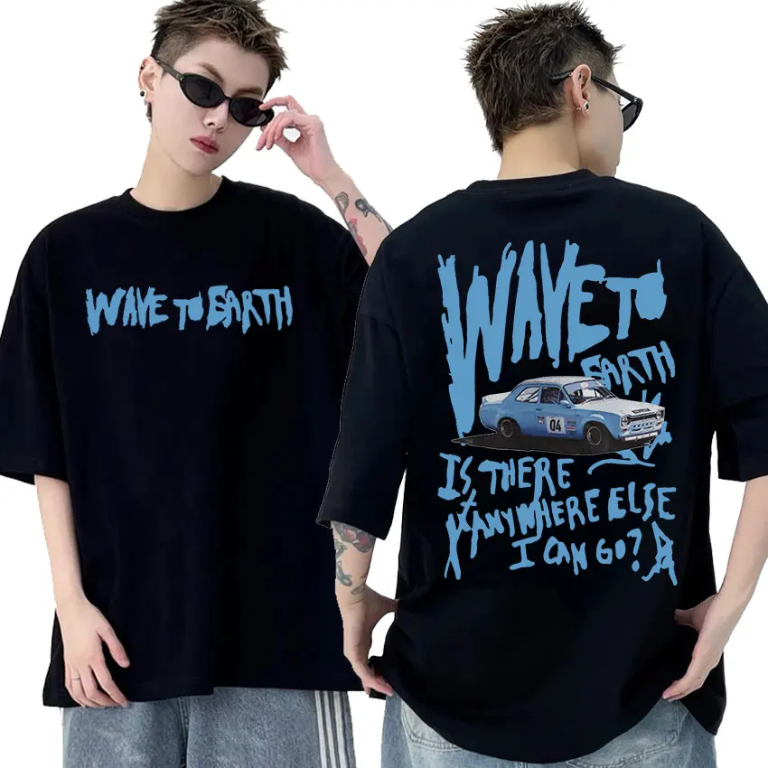 Korean Band Wave To Earth Tour 2024 T Shirt Men Women Hip Hop Fashion Short Sleeve T-shirts Casual 100% Cotton Oversized T-shirt