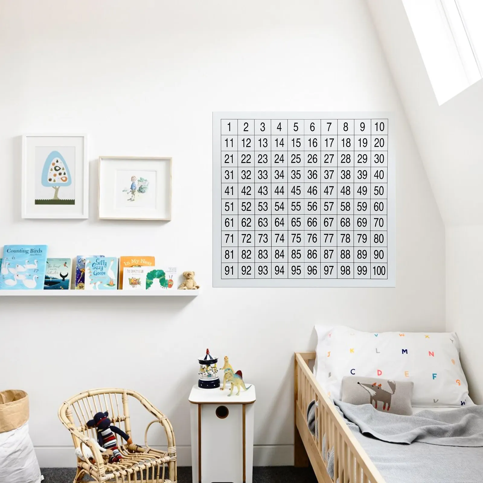 

Набор из 100 чисел (от 1 до 100) настенная таблица: увлекательное пособие для детей, развивающее математические навыки, декор для дошкольного образования