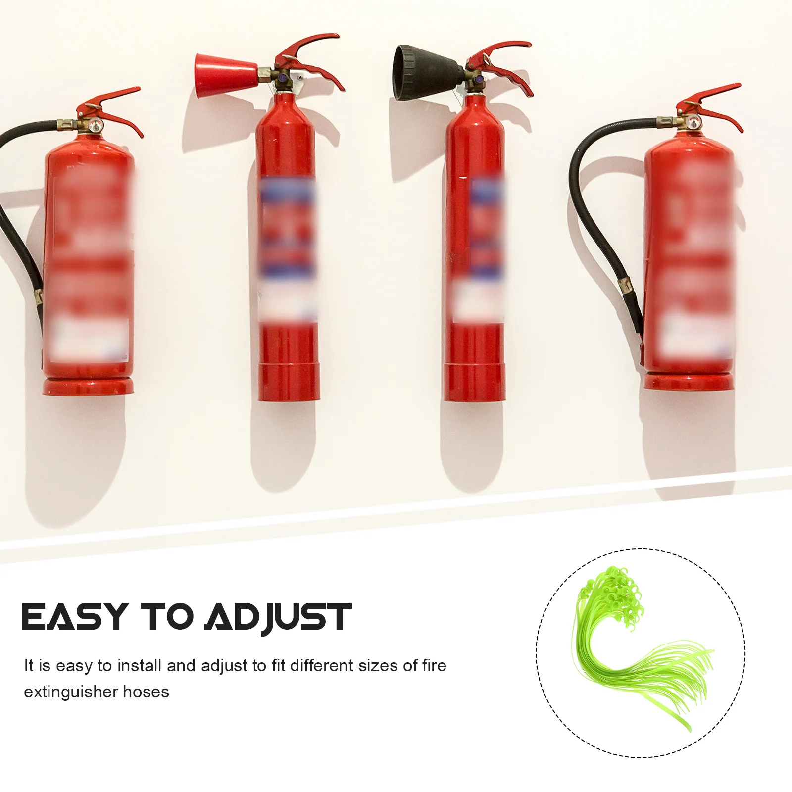 50 pezzi di coperta antincendio per accessori per estintori da cucina Estintori per fascette per tubi flessibili