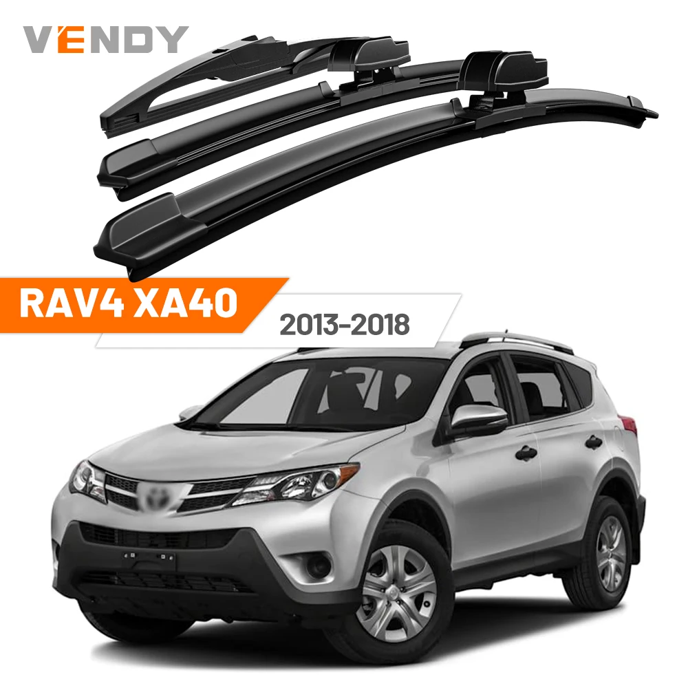 Für Toyota RAV4 XA40 2013-2018 2014 2015 2016 2017 Vordere & Hintere Windschutzscheiben-Wischerblätter Scheibenwischer-Set Zubehör
