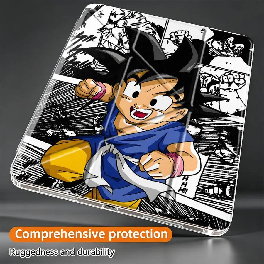 With Pen Slot Cover Tablet Case For iPad 10th Gen 11th Mini 7 6 5 Pro 13 2025 2026 12th 9th Air 8 M2 M3 3 Dragon Ball Gokus