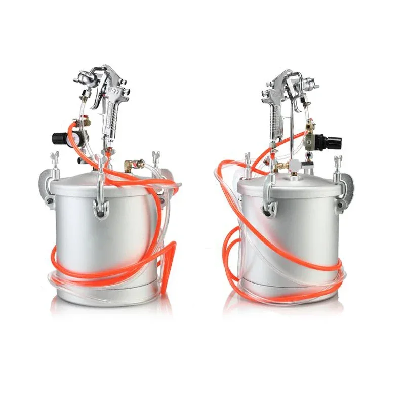 1pc 10L colorful paint spray gun feed pressure paint tank latex paint spraying machine sand spraying grab pressure tank